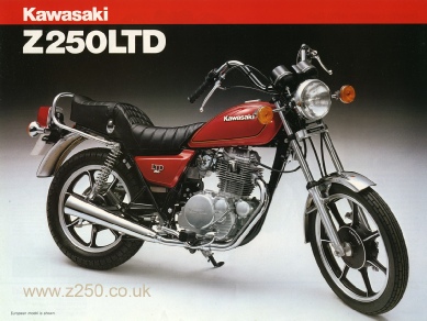 1981 kawasaki Z250LTD G2 brochure